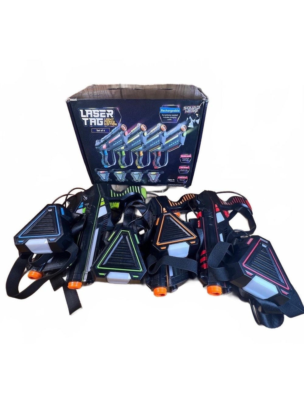 Squad Hero Rechargeable Laser Tag Light Force Edition Set of 4